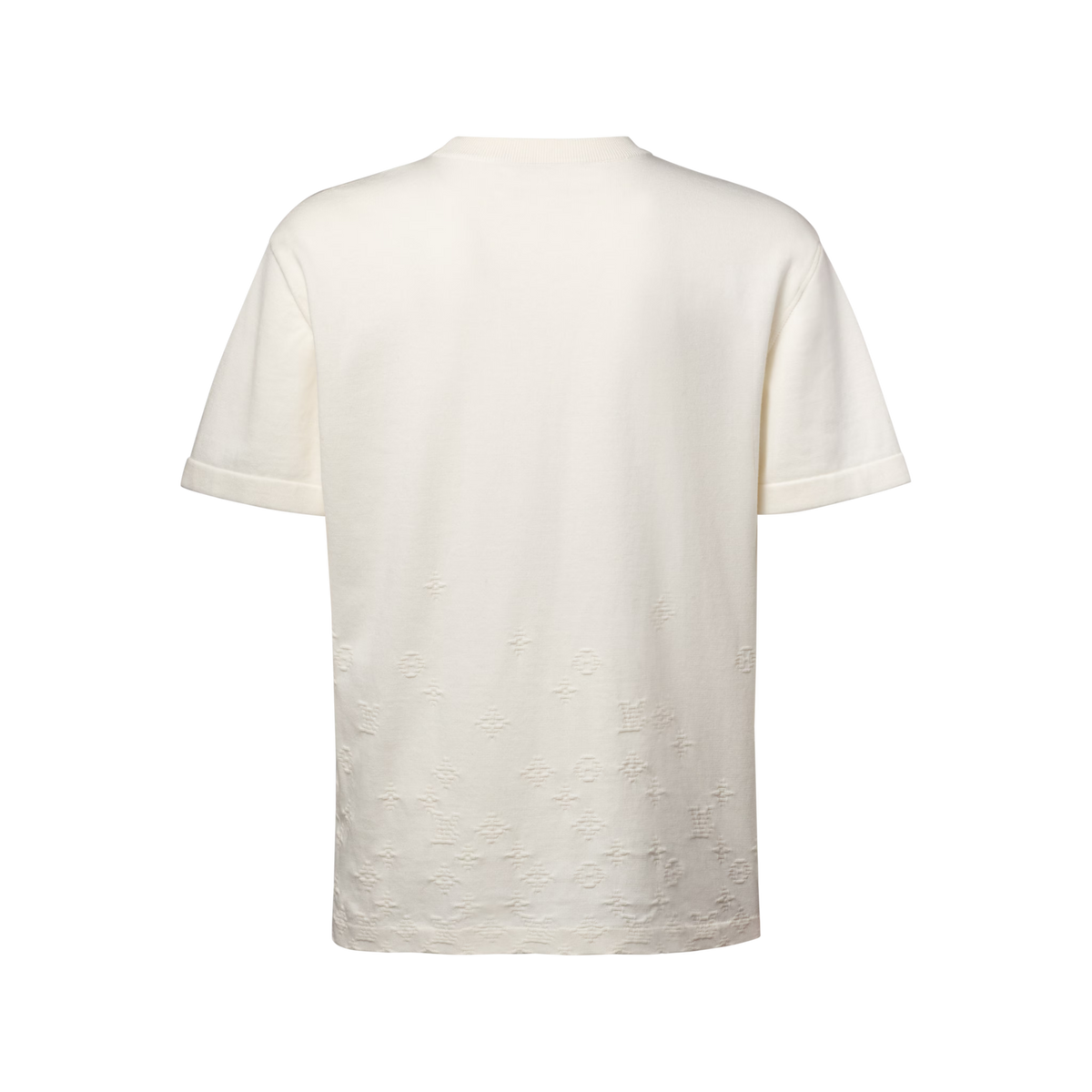 Men's Gradient Jacquard Short-Sleeved Crewneck