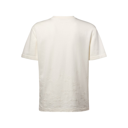 Men's Gradient Jacquard Short-Sleeved Crewneck
