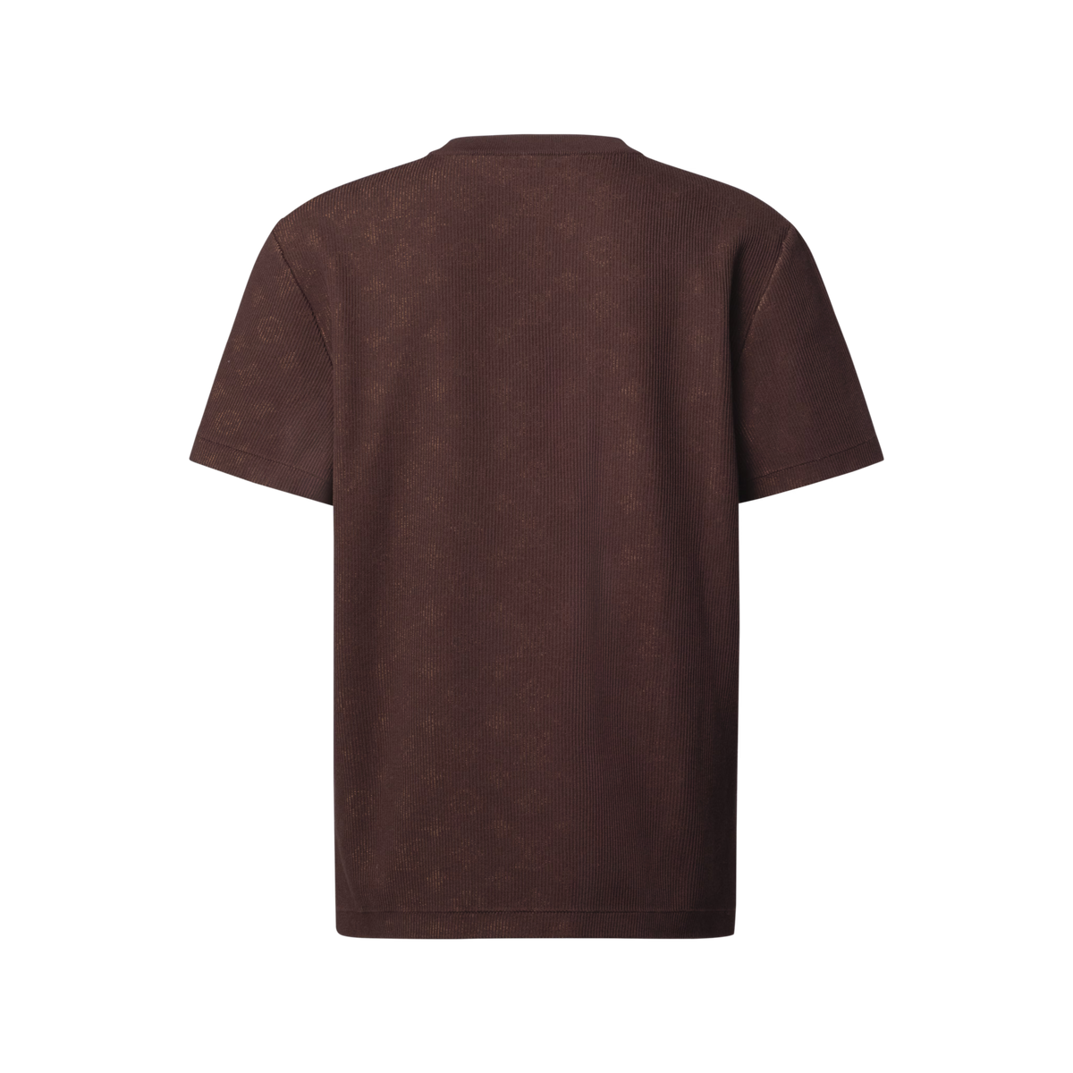 Men's Hidden Monogram Jacquard Short-Sleeved Crewneck