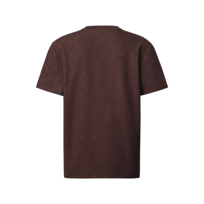 Men's Hidden Monogram Jacquard Short-Sleeved Crewneck