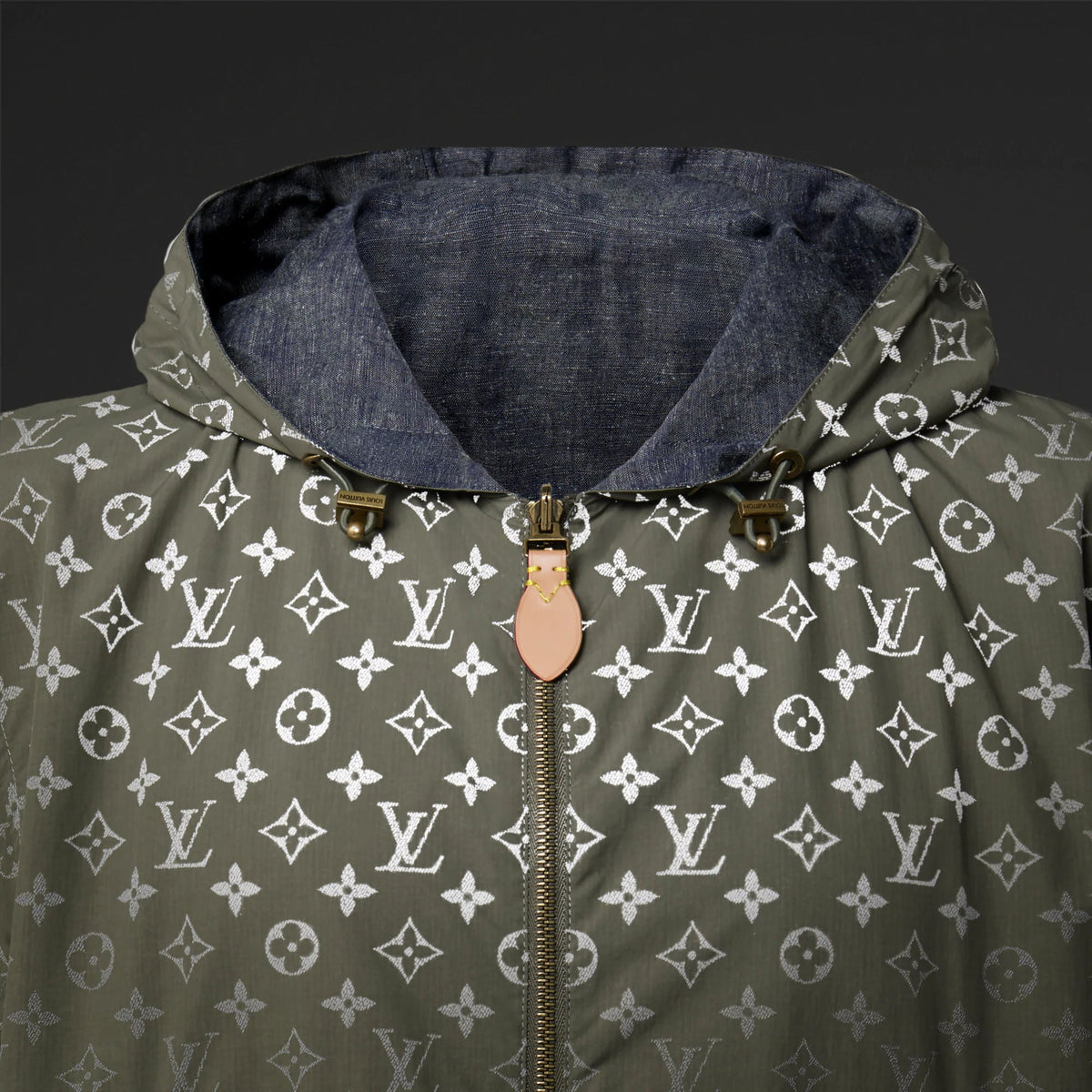 Men's Reversible Monogram Reflective Windbreaker