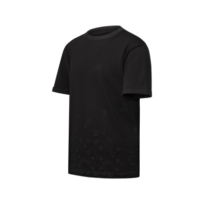 Men's Gradient Jacquard Short-Sleeved Crewneck