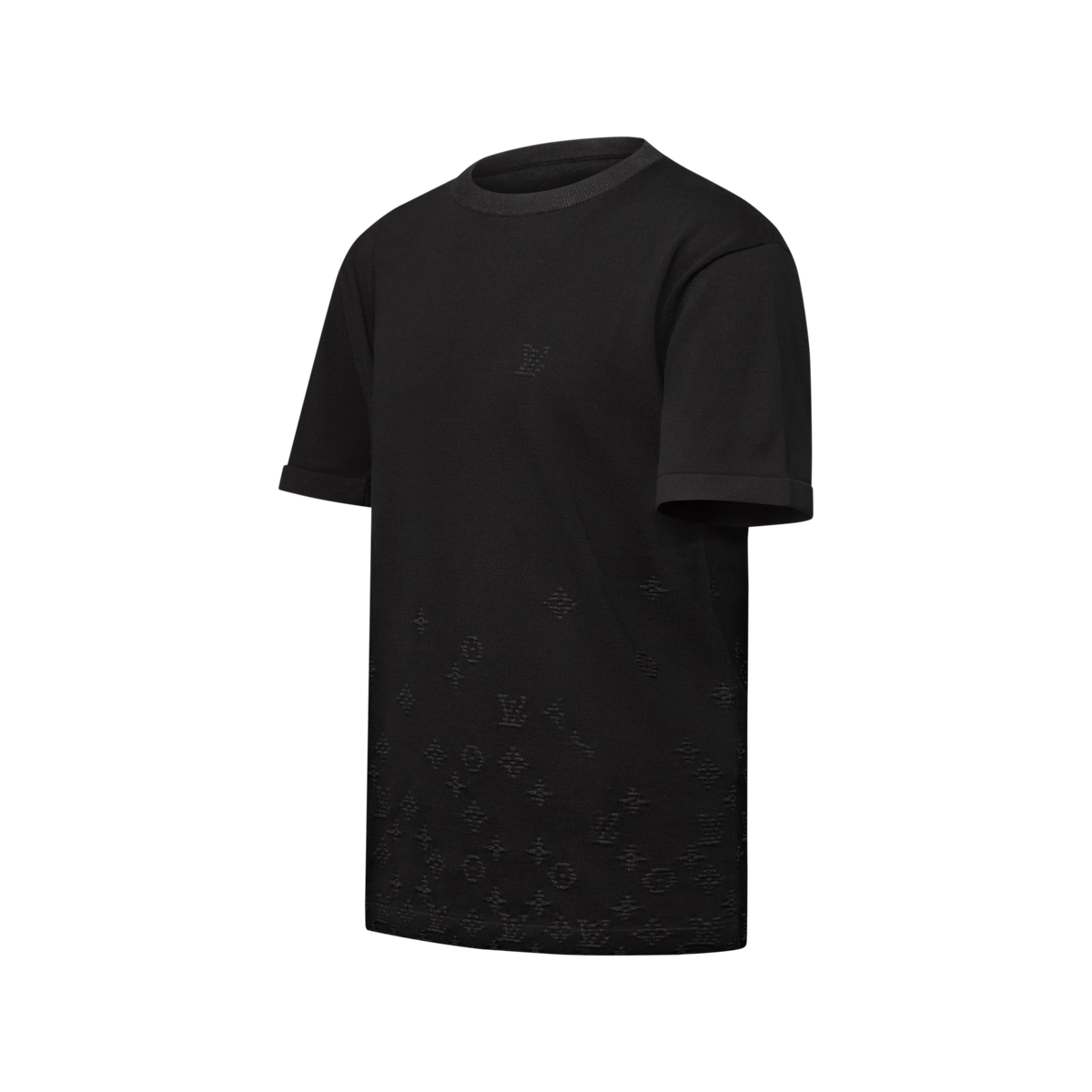 Men's Gradient Signature Jacquard Short-Sleeved Crewneck