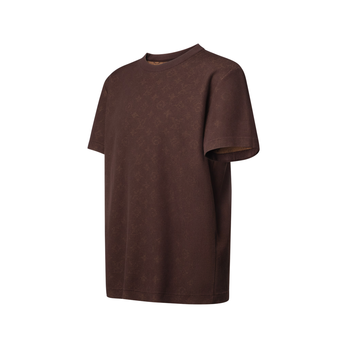 Men's Hidden Monogram Jacquard Short-Sleeved Crewneck
