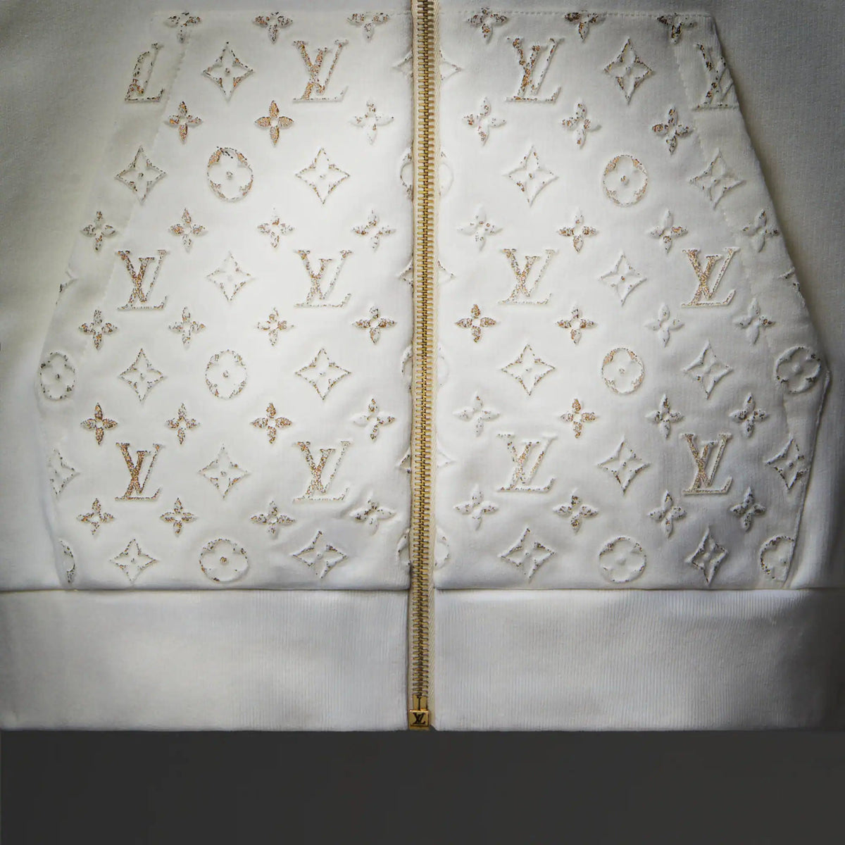 Men's Reflective Zippered Cotton Hoodie