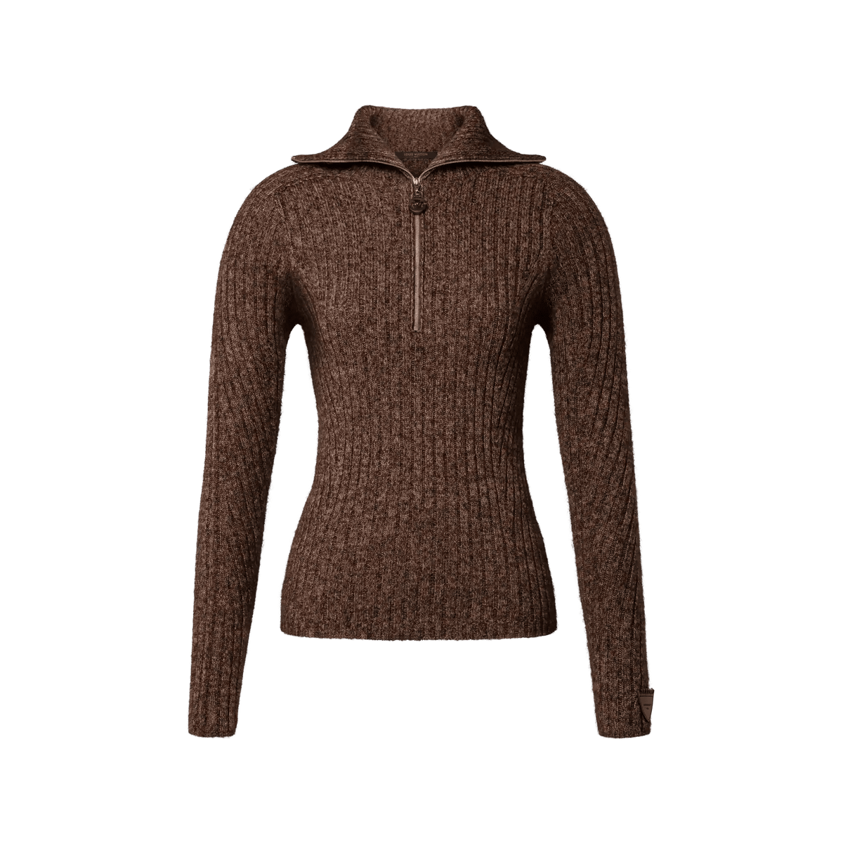 Women's Ribbed Knit Half-Zip Pullover