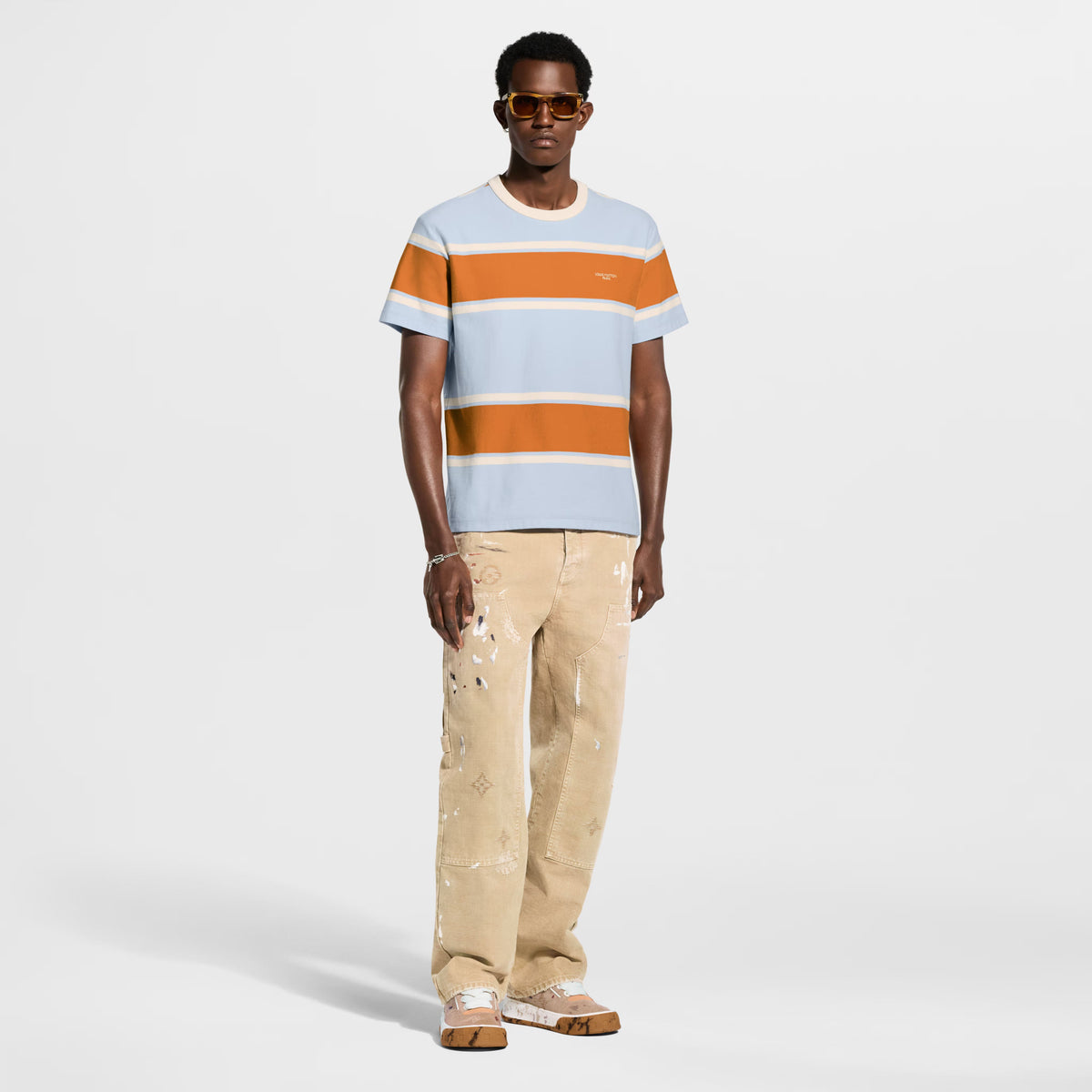 Men's Striped Short-Sleeved T-Shirt