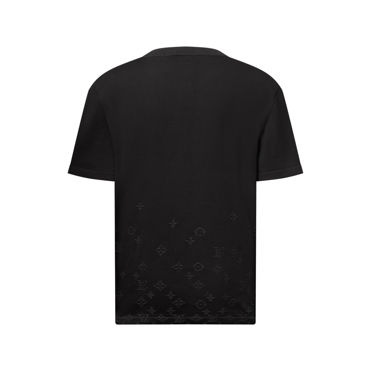 Men's Gradient Jacquard Short-Sleeved Crewneck