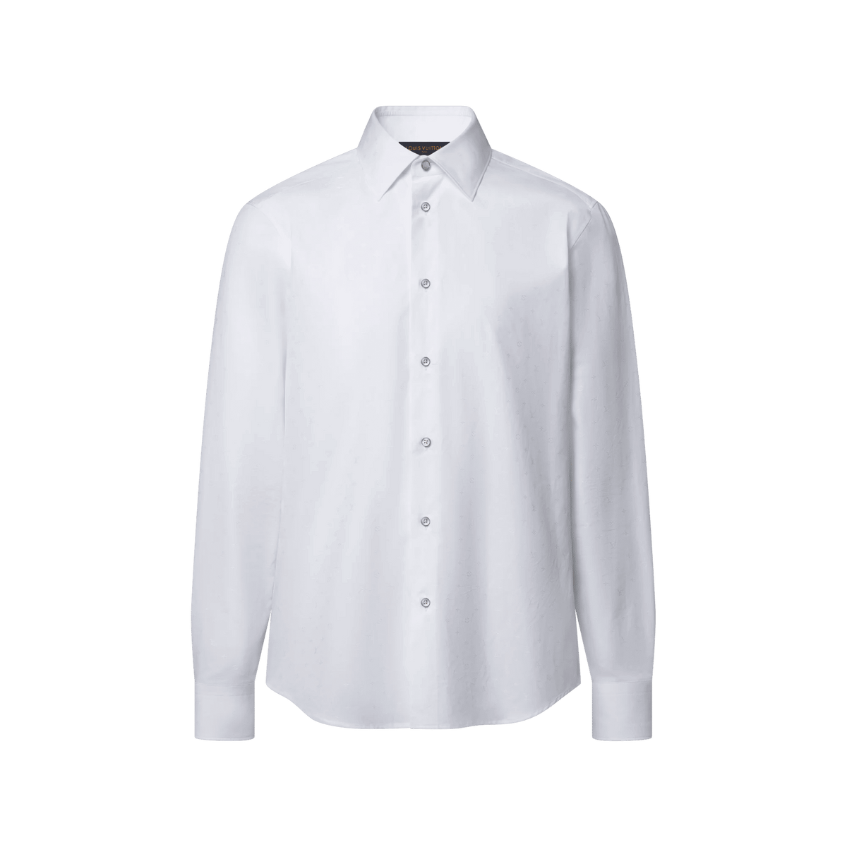 Men's Mini Monogram Long-Sleeved Cotton Poplin Shirt