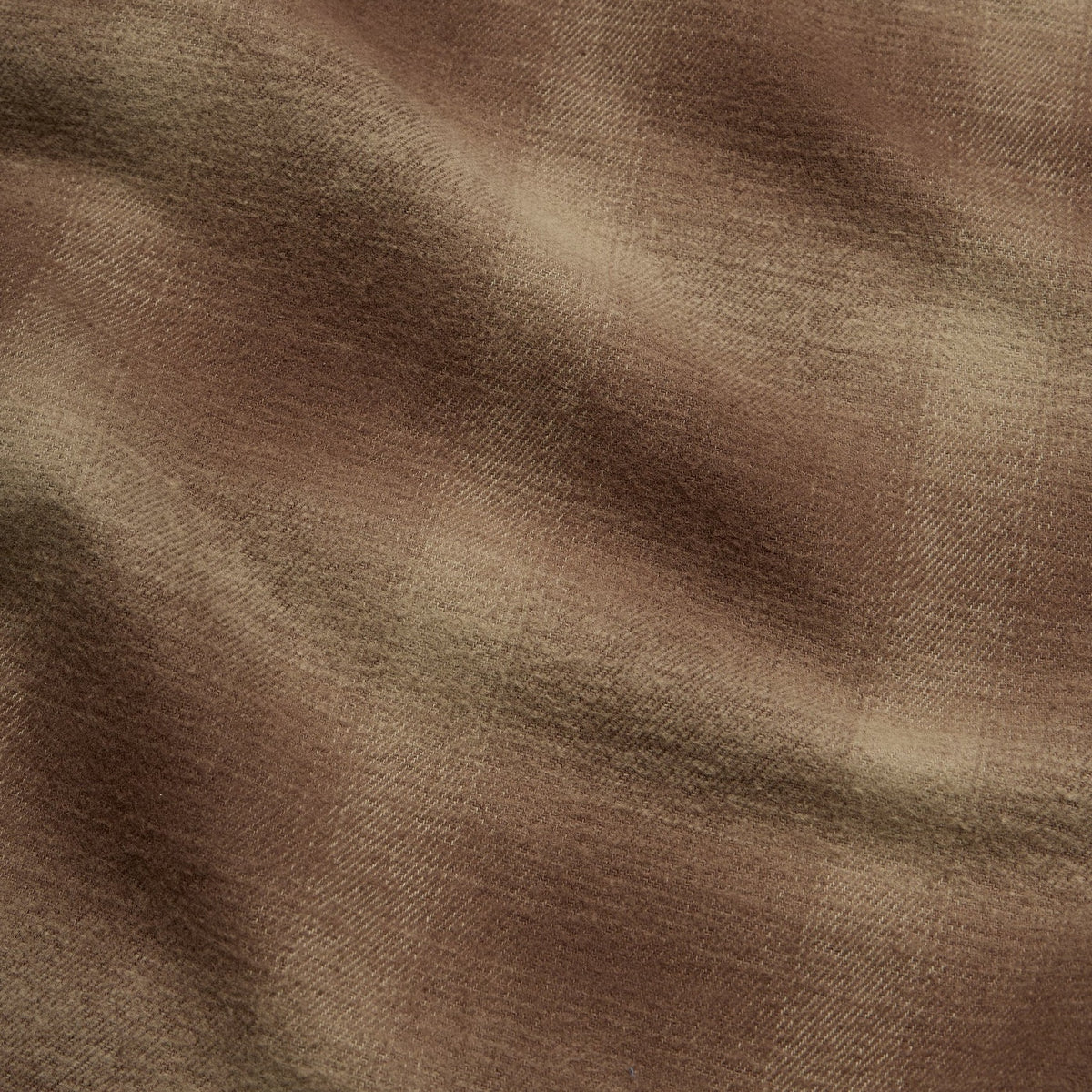 plaid flannel shirt in Emmett Plaid: Aloe, collar detail